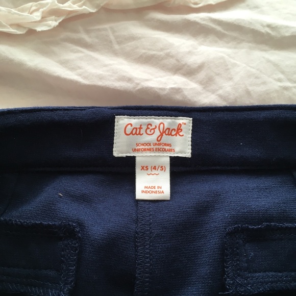 Cat & Jack size 4/5 Navy school uniform pants new - Picture 2 of 3